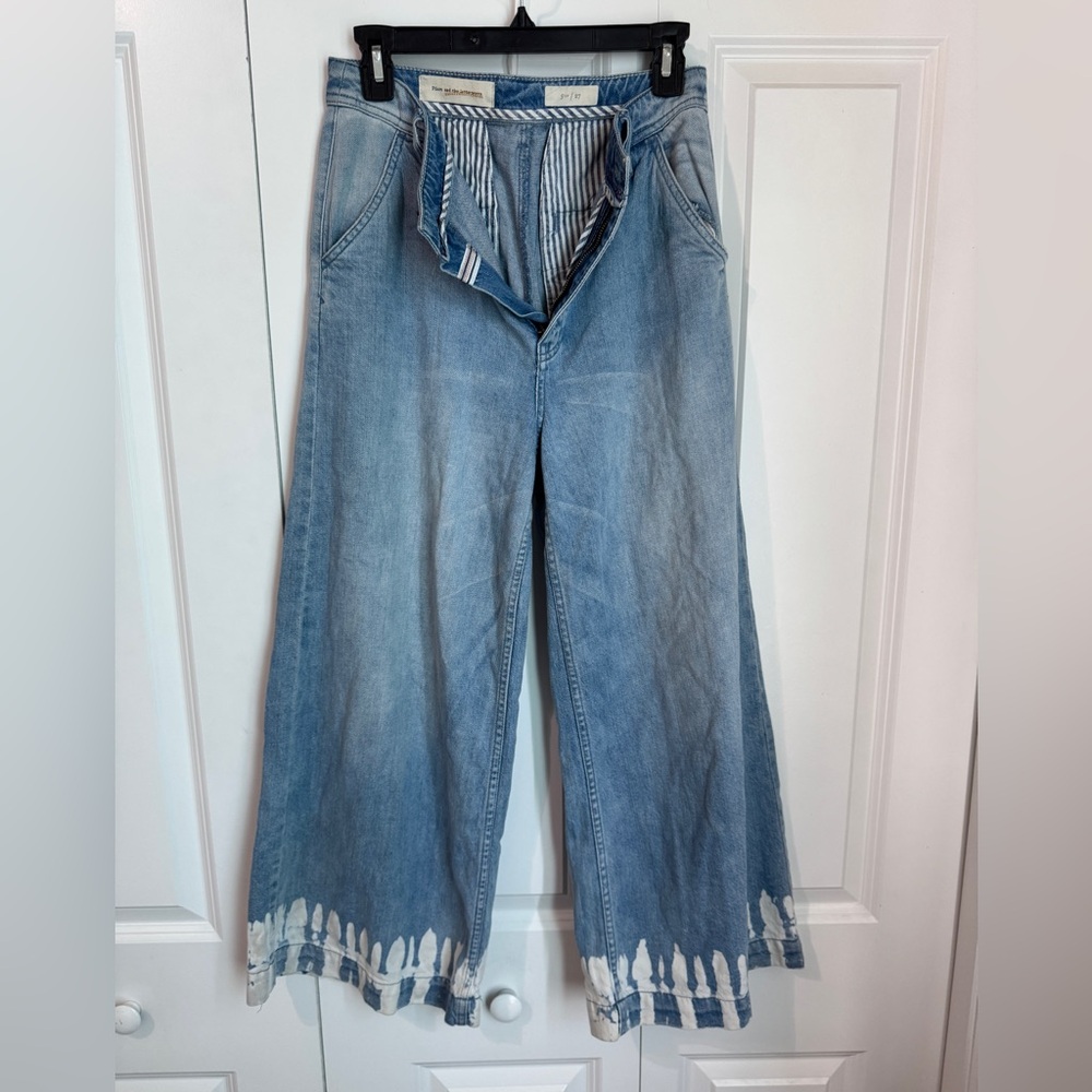 Anthropologie | Pilcro and the Letterpress Light Blue Cropped Jeans Size 27 - Picture 5 of 8